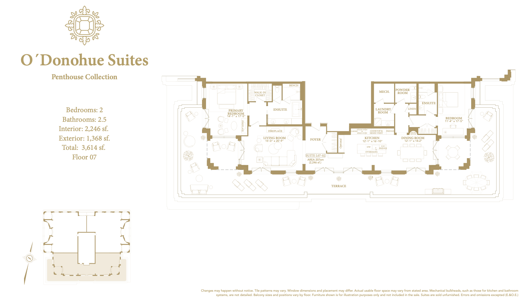 O'Donohue Suites floor plan 