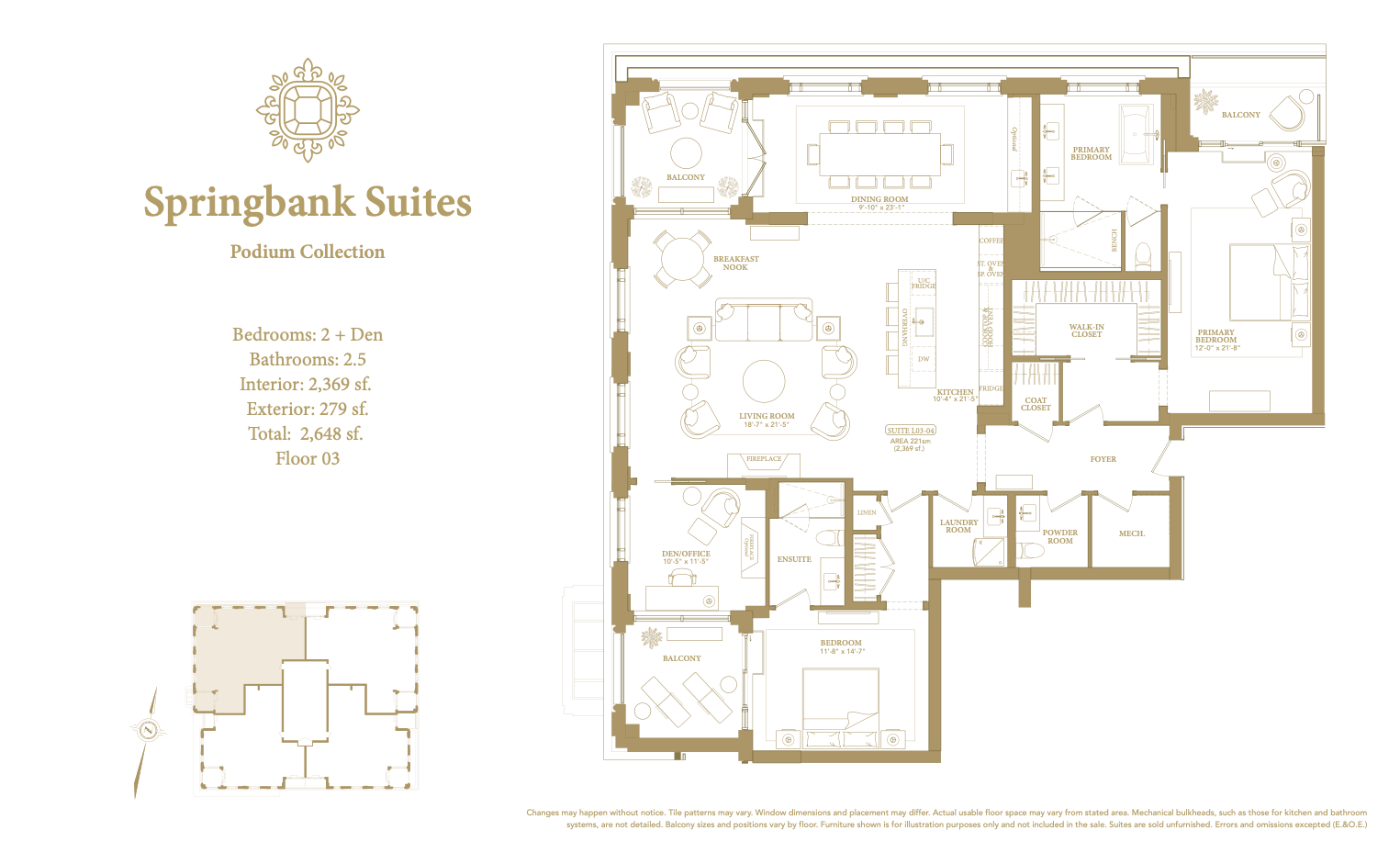 Springbank Suites floor plan