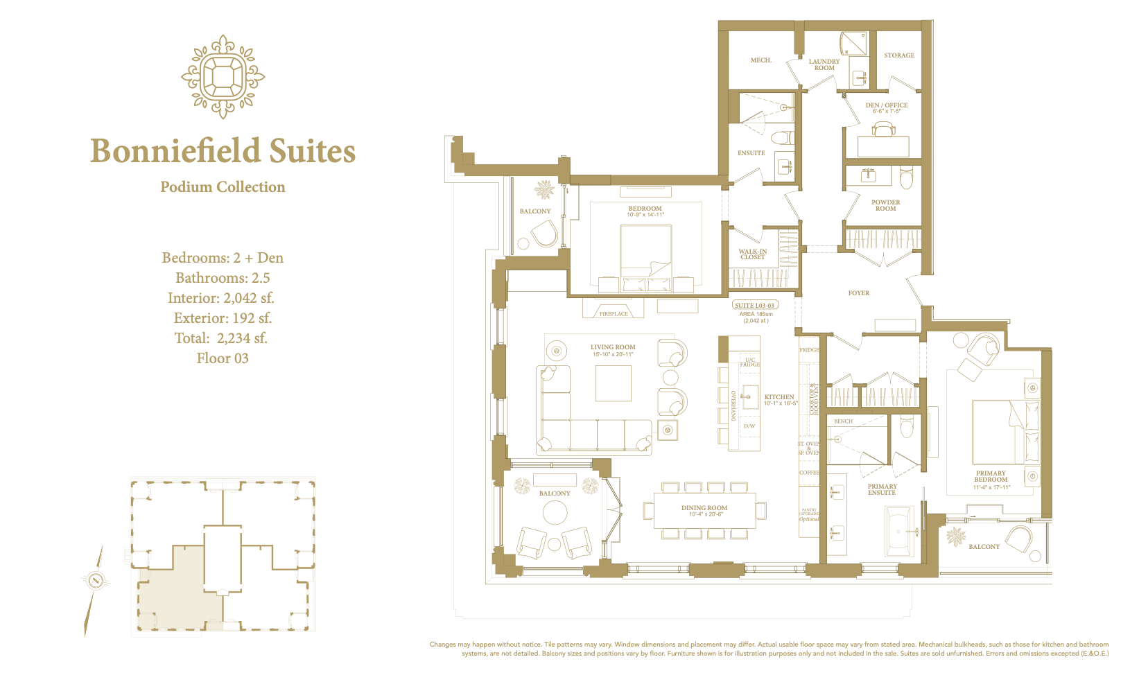 Bonniefield Suites floor plan