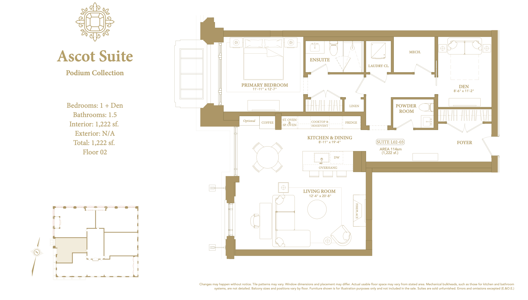Ascot Suite floor plan 